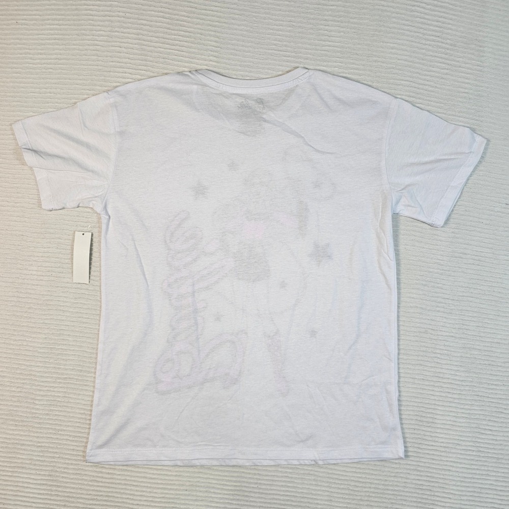 Barbie Cowgirl Graphic T-Shirt XL 14/16 White Pink Western Lasso Stars NWT - Picture 7 of 7
